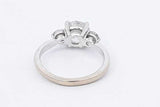 2.11ctw Lab Grown Diamond Ring In 14k White Gold 2.6 Grams Size 5 Eb0825plrdu