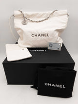 Chanel Quilted White Leather Shoulder Bag Fw1024orxzsa