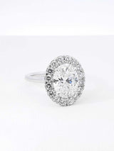 4.47 Cttw Lab Created Diamond & 18k Gold Engagement Ring & Cert 6 Grams Size 7 Fw0526rxzxdu