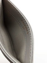 Chanel Quilted Gray Patent Leather Card Holder Wallet Eb1125pxzde