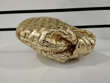 Bottega Veneta Gold Metallic Leather Mini Jodie Intrecciato Handbag Vc0426czxmia