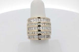 1.8cttw Diamond Ring In 14k Yellow Gold 25.9 Grams Size 6 Eb0926oxxzsa