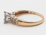 0.26 Cttw Natural Diamonds 14k Two Tone Gold 3.1g Ring Size 9 Do0526wxzde