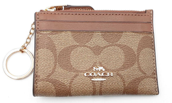 Coach Id Case Wallet With Keychain In Signature Coated Canvas Eb0524lxdu