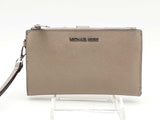 Michael Kors Jet Set Travel Double Zipper Wallet Grey Aa06lxsa