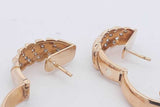 Diamond Hoop Earrings In 14k Yellow Gold 15.5 Grams Eb0426sxzsa