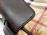 Burberry Brooklyn Hobo Bag In Haymarket Check Coated Canvas Fw0426ozxdu
