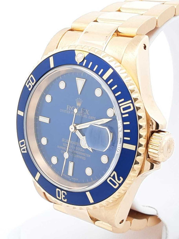 Rolex Submariner Date 40mm Watch In 18k Yellow Gold 170 Grams Fw0824lexzxdu