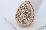 14k Yellow Gold Pear Shaped Pendant 5.4 Grams Eb0426wxzde