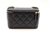 Chanel Quilted Caviar Vanity Case Crossbody Bag Eb0926orxzde