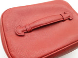 Chanel Red Caviar Leather Vanity Case Eb1225prxde