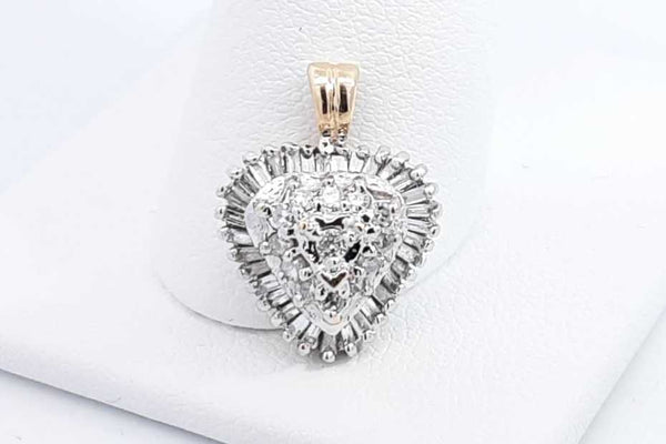 Approx. 0.44ctw Diamond Pendant In 10k Yellow Gold 1.6 Grams Eb0924crsa