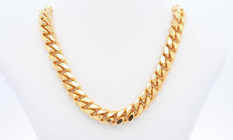 Sterling Silver Gold Plated Cuban Link Chain 63.2g 24 Inch Eblopdu 144030007292