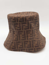 Fendi Zucca Coated Canvas Bucket Hat Size L Eb1225wrxde