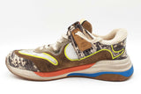 Gucci Ultrapace Rock Tejus Printed Sneakers Size 6 Eb0726lxzdu