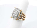 David Yurman Diamond & 18k Yellow Gold Wheaton Ring 16.2 Grams Size 5.75 Fw0726lorxdu