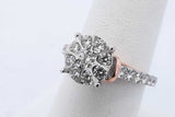 1.1cttw Diamond Ring In 14k White Gold 5.2 Grams Size 7 Eb0226rxzde
