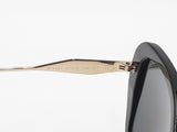 Prada Butterfly-shaped Black & Gold-tone Sunglasses Fw0125ixdu