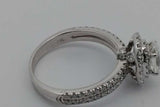 1.52cttw Diamond Ring In 14k White Gold 5.3 Grams Size 7.75 Eb1026lxxzsa