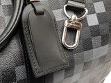 Louis Vuitton Keepall Bandoulière 50 In Damier Graphite Pixel Coated Canvas Fw0726ecrdu