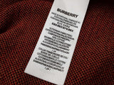 Burberry Check Black Tan Red Plaid Cotton Sweater Do0126lorde
