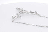 0.3cttw Diamond Botanical Pendant Necklace In 10k White Gold 8 Grams Eb0726wersa
