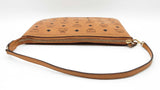 Mcm Liz Shopper Tote Pouch In Cognac Visetos Coated Canvas Fw0426lrzdu
