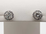 1.20 Cttw Diamonds 14k White Gold 2.2g Stud Earrings Do0525lxzxde