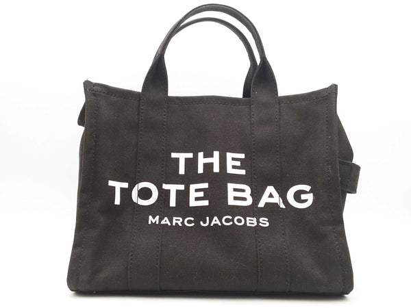 Marc Jacobs The Tote Bag Black Canvas Hand Bag Sd1025orsa