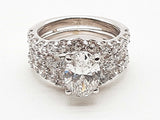 2.16 Cttw Lab Grown Diamonds 14k Wg 8.6g Guard And Ring Size 4.5 Do0226crxde