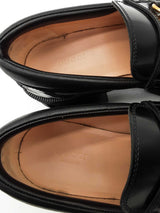 Gucci Magnum Black Leather Horsebit Platform Loafers Size 39.5 Eb0326oirde