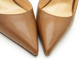 Christian Louboutin Iriza Brown Leather Pumps Size 40 Eb0626lrxde