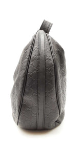 Gucci Gg Twins Black Guccissima Leather Hobo Bag  Fw0625przdu