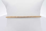 0.77cttw Diamond Tennis Bracelet In 14k Yellow Gold 5.3 Grams 7 Inch Eb0626poxsa