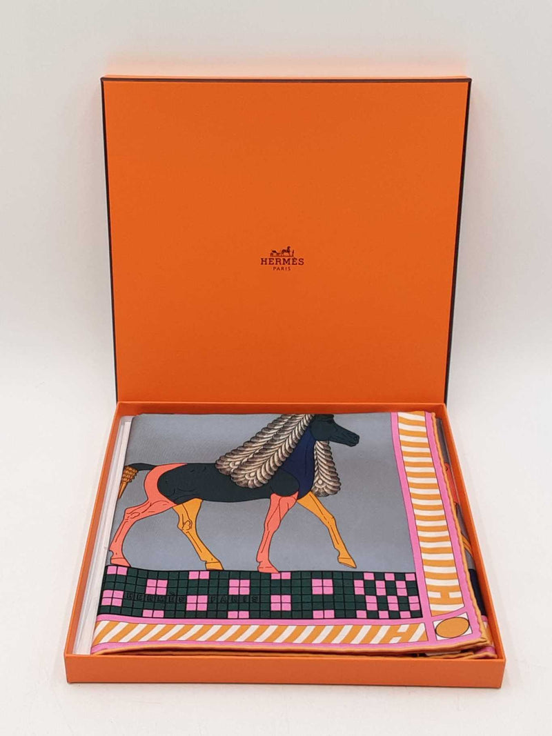 Hermès A Toute Allure Scarf 90 In Multicolor Silk Twill Fw1025oordu
