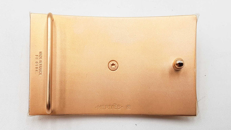 Hermes Collier De Chien Gold Plated Brass Belt Buckle Sd0126pzxdu