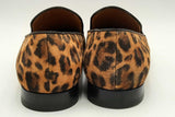 Christian Louboutin Veau Velours Leopard Dandelion Flat Loafers Sz 43 Eb524lrxsa