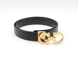 Salvatore Ferragamo 25mm Saffiano Leather Belt & Gancini Buckle Fw0426lxzdu