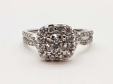 1.45 Cttw 14k White Gold 4.7g Ring Size 9 Do0226llxzde
