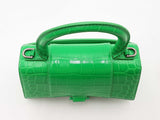 Balenciaga Crocodile Embossed Hourglass Green Handbag Sd0925czxsa