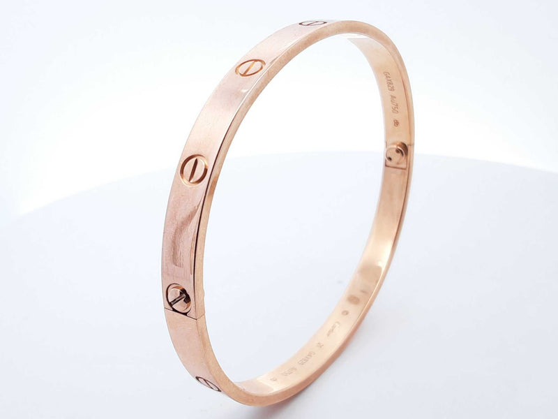 Cartier 18k Rose Gold Love Bracelet 39.8g 21 Lh0724plpwde