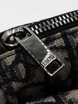 Christian Dior Saddle Belt Bag In Oblique Jacquard & Black Leather Fw1026wxzdu