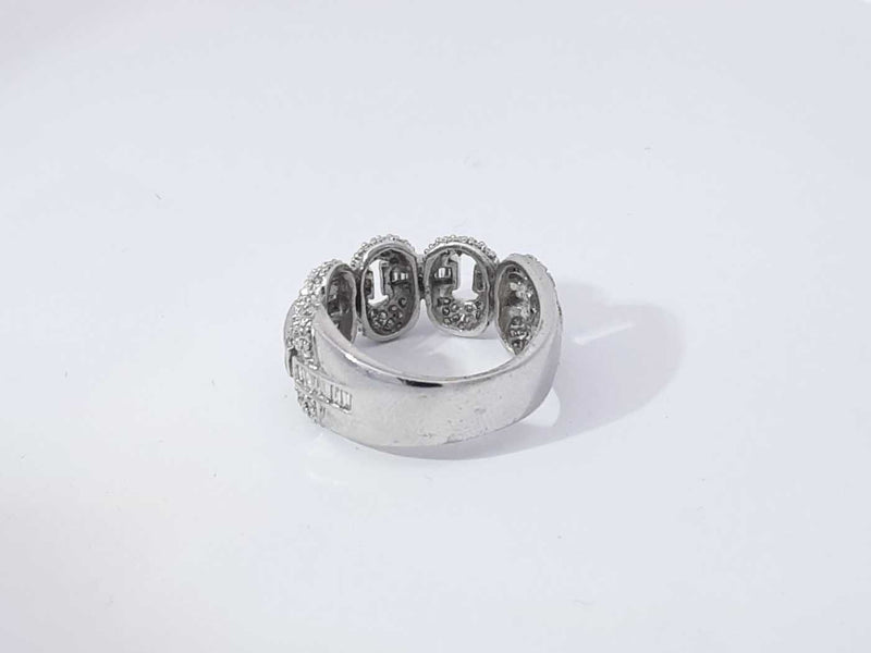 0.70 Cttw Diamond 18k White Gold 7.8 Grams Ring Size 7 Aa1025wzxsa