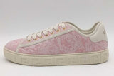 Versace Pink Greca Jacquard Canvas Sneakers Size 40 Eb0926crsa