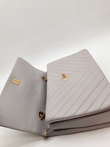 Chanel Quilted Chevron Leather Cc Trendy Top Handle Bag Eb0126pxxzde
