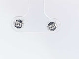 0.50 Cttw Diamond 14k White Gold Double Stud Earrings 0.80 Grams Aa0725ozxsa