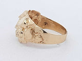 10k Yellow Gold 5.1 Grams Nugget Ring Size 10 Aa0926oersa