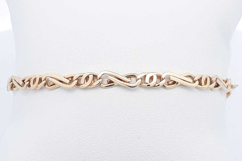 14k Yellow Gold Link Bracelet 10.5 Grams 10.75 Inches Eboxzdu