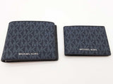 Michael Kors Cooper Blue Logo Billfold Wallet Do0926lrde