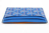 Goyard Blue Goyardine Saint Sulpice Card Case Wallet Eb0926oxzde